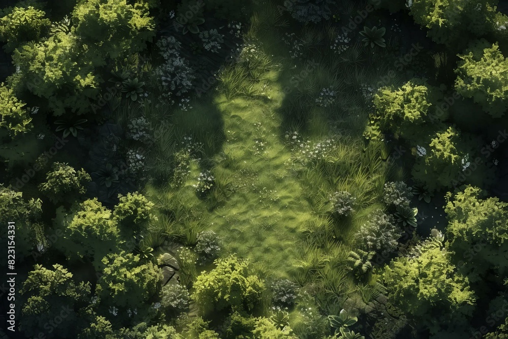 DnD Battlemap Sacred Grove Battlemap: A mystical setting for epic encounters.