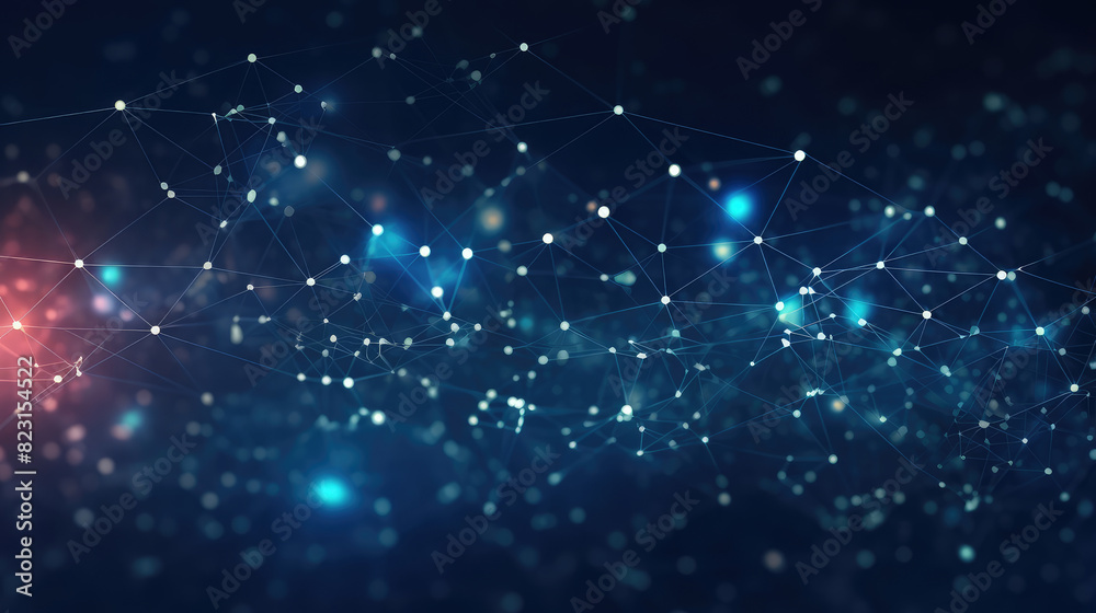 Obraz premium Abstract Digital Network Connectivity Background
