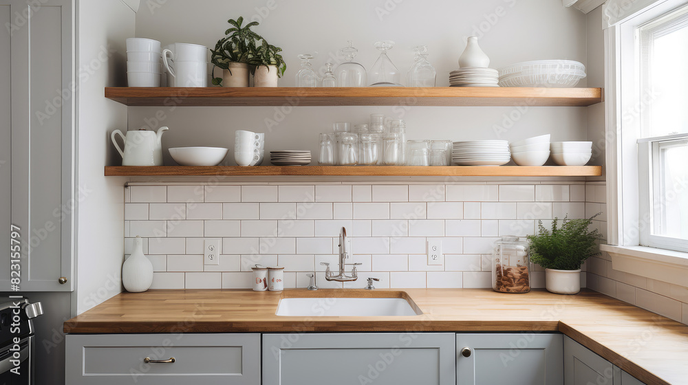 Modern Kitchen Elegance: Clean and Organized Aesthetics