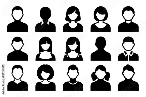 Life cycles of man and woman from a little baby to senior age silhouette vector illustration.
