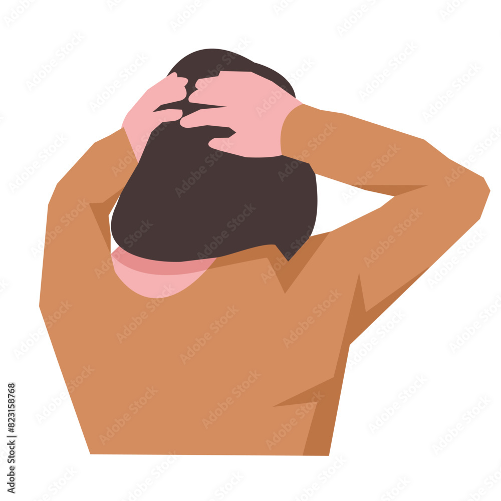 back view of beautiful woman with hairstyle.concept of beauty, woman, lifestyle, salon. vector illustration. back view of beautiful woman with hairstyle.concept of beauty, woman, lifestyle, salon. vector illustration.
