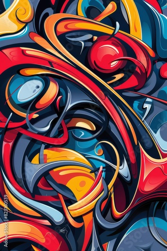 Wallpaper Mural Dynamic Graffiti Background: Urban Art Inspiration Torontodigital.ca
