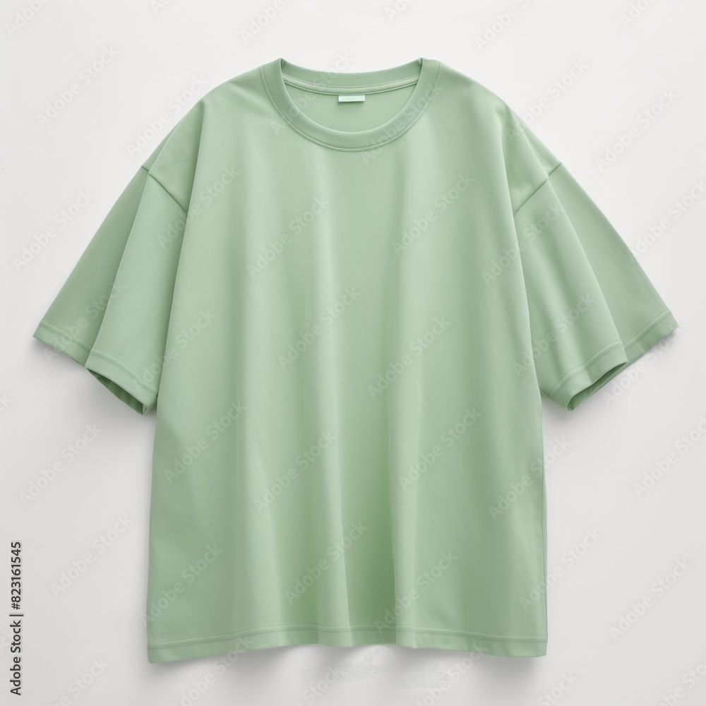 Oversized Tshirt Mockup in Sage Green pastel on white isolated background, front view Tshirt Mock Up Oversized Tshirt Mockup in Sage Green pastel on white isolated background, front view Tshirt Mock Up