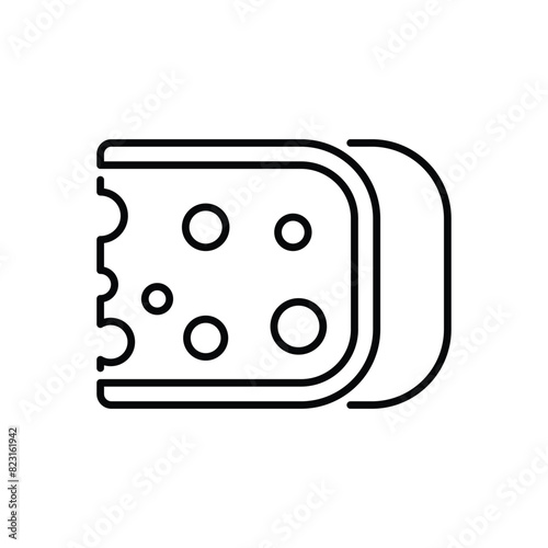 Cheese vector icon