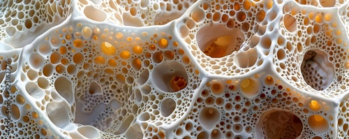 Intricate Microscopic Radiolaria Skeletons Captivating Patterns of Underwater Marine Life