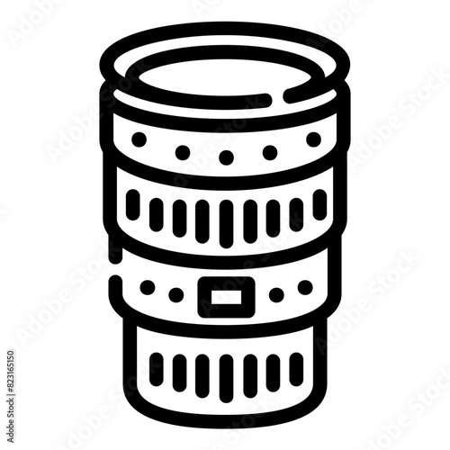 camera lens outline icon