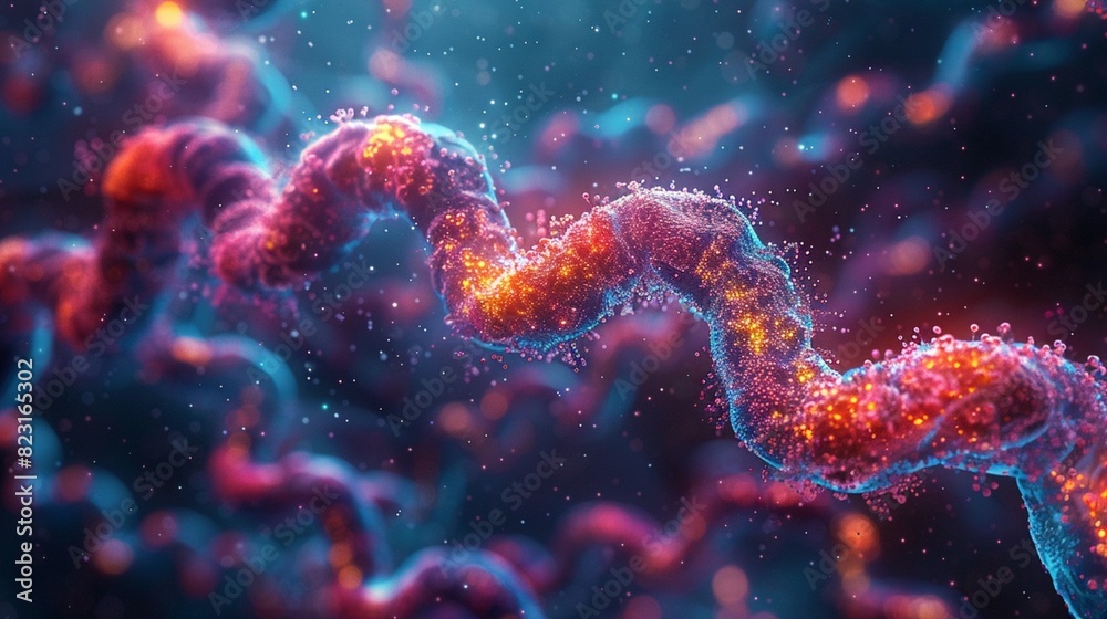 Colorful Abstract Cellular Structure Colorful Abstract Cellular Structure