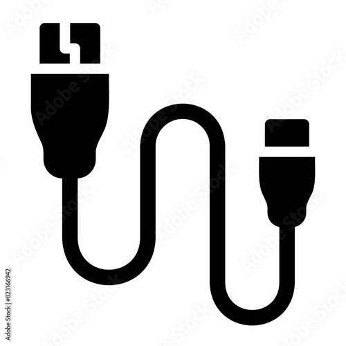 usb sport glyph icon