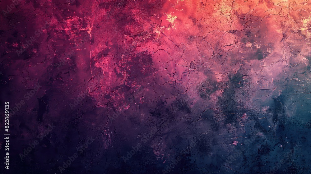 Abstract grunge texture with colorful brush strokes.