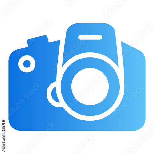 dslr camera gradient icon