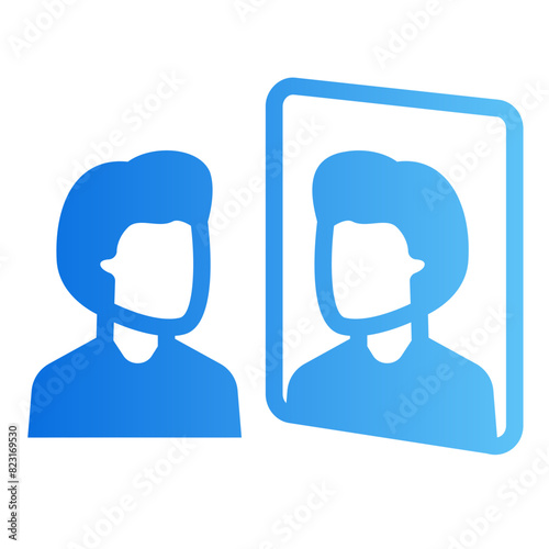 reflection gradient icon