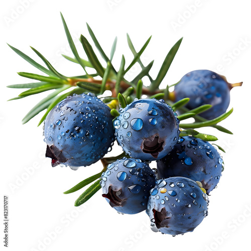 juniper berry on transparent png background