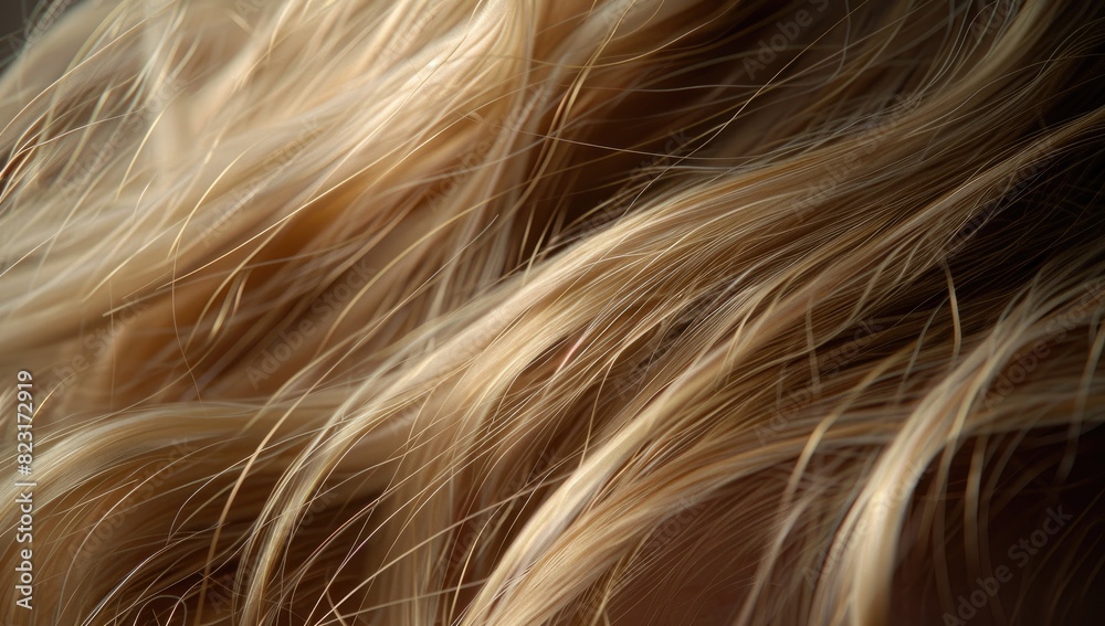 Detailed View of Blonde Hair Texture Detailed View of Blonde Hair Texture