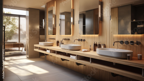 Elegant Contemporary Bathroom Interior Design © evening_tao