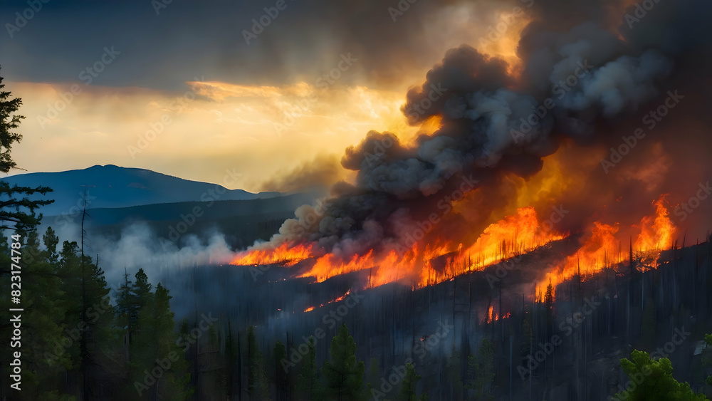fire in the forest fire in the forest