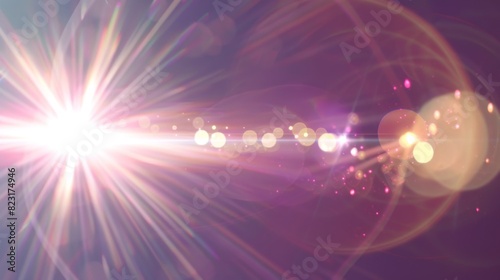 The lens flare sticker is a transparent png file with the lens flare light effect.
