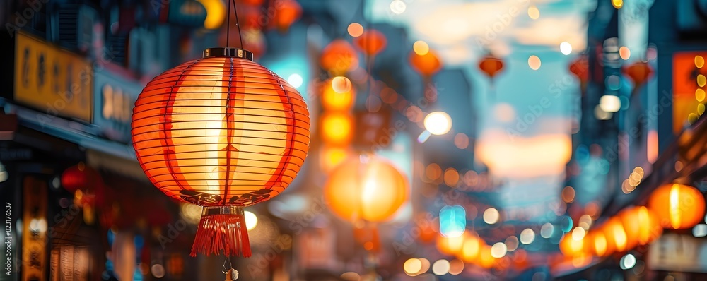 Obraz premium Dazzling Taipei Night Market of Colors and Flavors