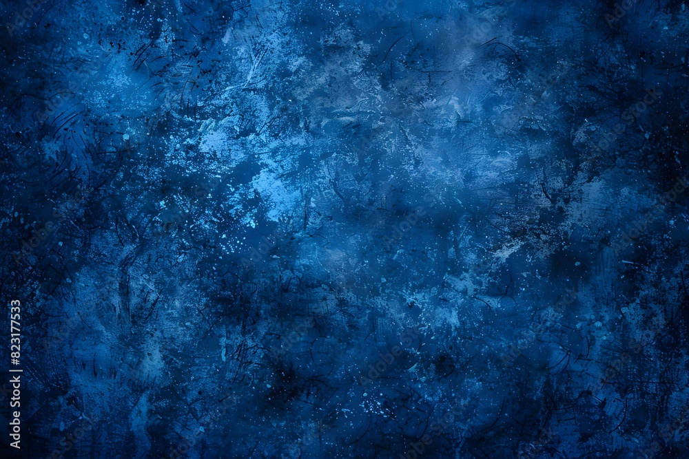 Dark Blue Grunge Texture Background with Navy Blue Abstract