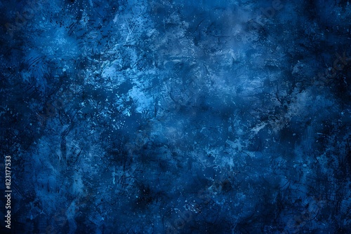 Dark Blue Grunge Texture Background with Navy Blue Abstract