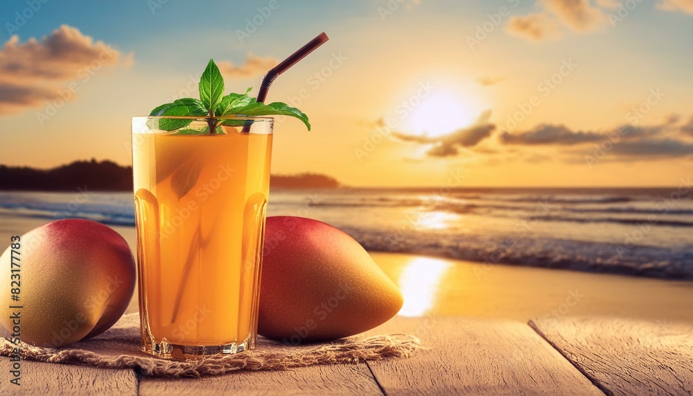 Obraz premium cocktail on the beach