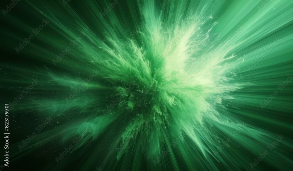 Abstract ethereal green explosion Abstract ethereal green explosion