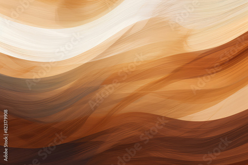 Warm Toned Abstract Wave Artwork