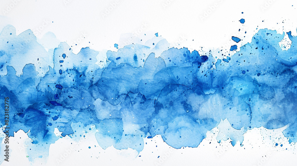 Watercolor blue stain texture. Can be used as brush. illustration. Watercolor blue stain texture. Can be used as brush. illustration.