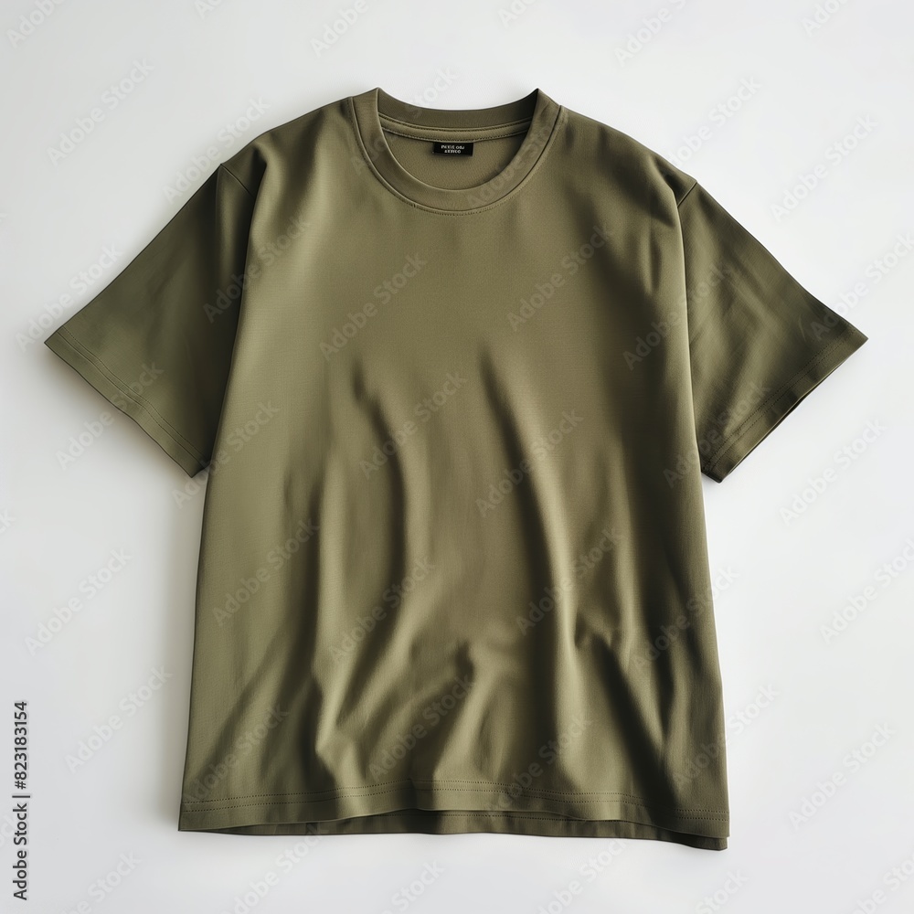 Olive green Oversized T-Shirt Mockup From Front view Plain Tee Mockup for Oversized Tshirt Design Olive green Oversized T-Shirt Mockup From Front view Plain Tee Mockup for Oversized Tshirt Design