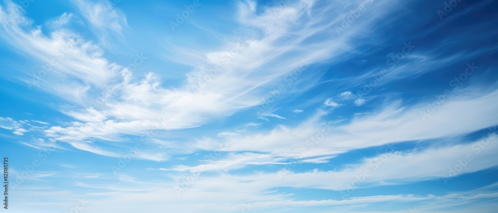 Expansive Blue Sky with Wispy Cirrus Clouds Expansive Blue Sky with Wispy Cirrus Clouds