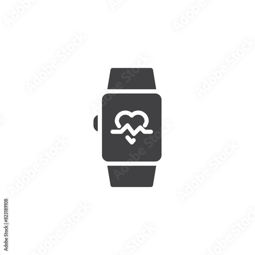 Fitness tracker vector icon