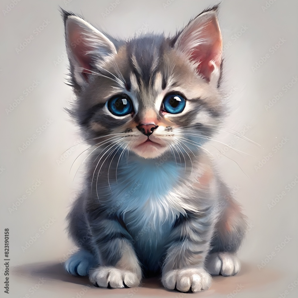 small gray kitten small gray kitten
