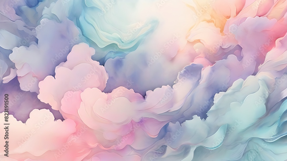 Smoke style watercolor splash abstract background.