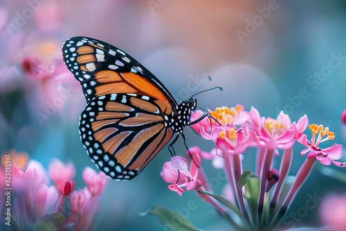 Butterfly perched on flower © Sandu