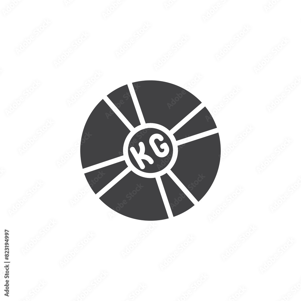 Weighted Ball vector icon Weighted Ball vector icon