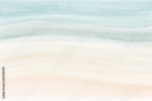 Watercolor wavy striped background in muted, light pastel colors.