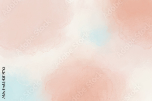 Watercolor abstract background in pastel colors. Watercolor wash texture.