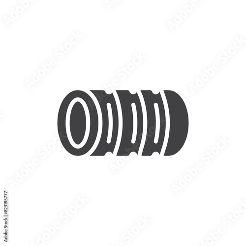 Foam roller vector icon