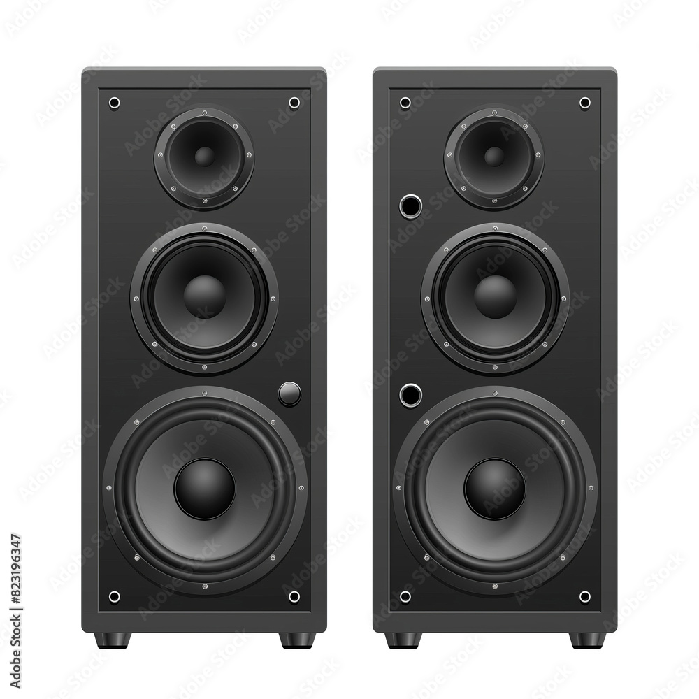 Pair of Speakers, Isolated on a Transparent Background, Graphic Resource Pair of Speakers, Isolated on a Transparent Background, Graphic Resource