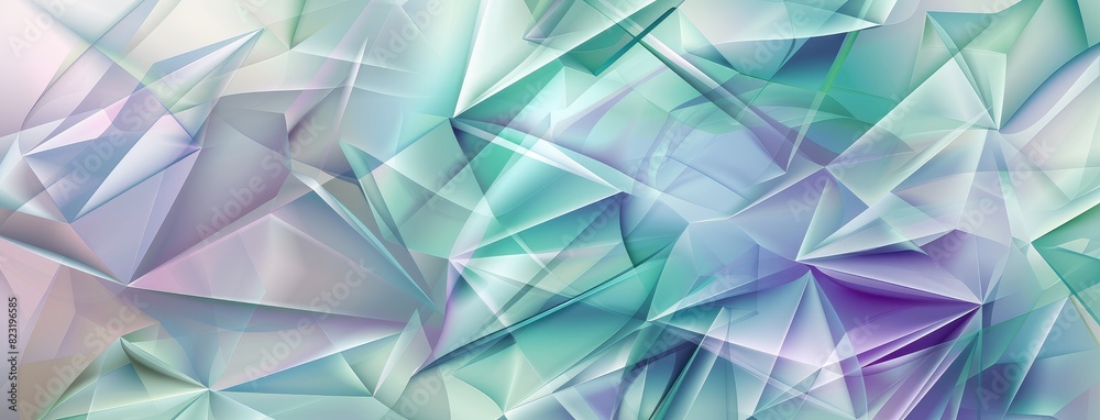 Abstract Pastel Geometric Crystal Pattern Abstract Pastel Geometric Crystal Pattern