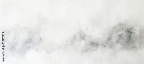 Minimalist White Watercolor Paper Background