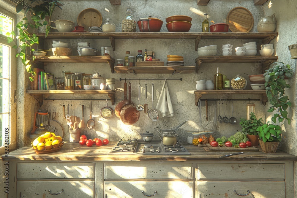 a kitchen counter full of food cooking tools and appliances professional advertising food photography a kitchen counter full of food cooking tools and appliances professional advertising food photography