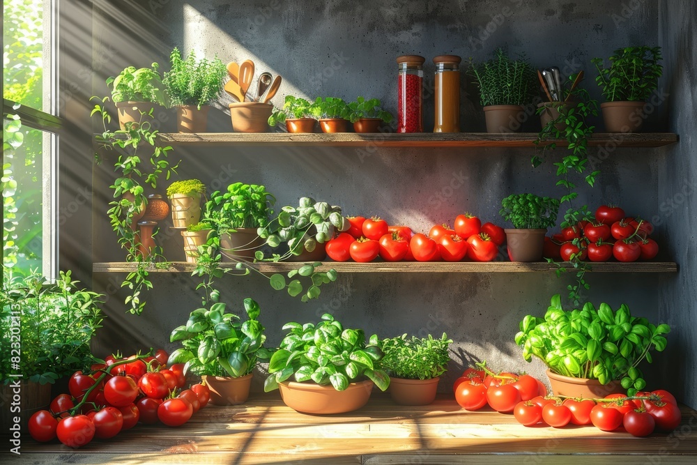 a kitchen counter full of food cooking tools and appliances professional advertising food photography a kitchen counter full of food cooking tools and appliances professional advertising food photography