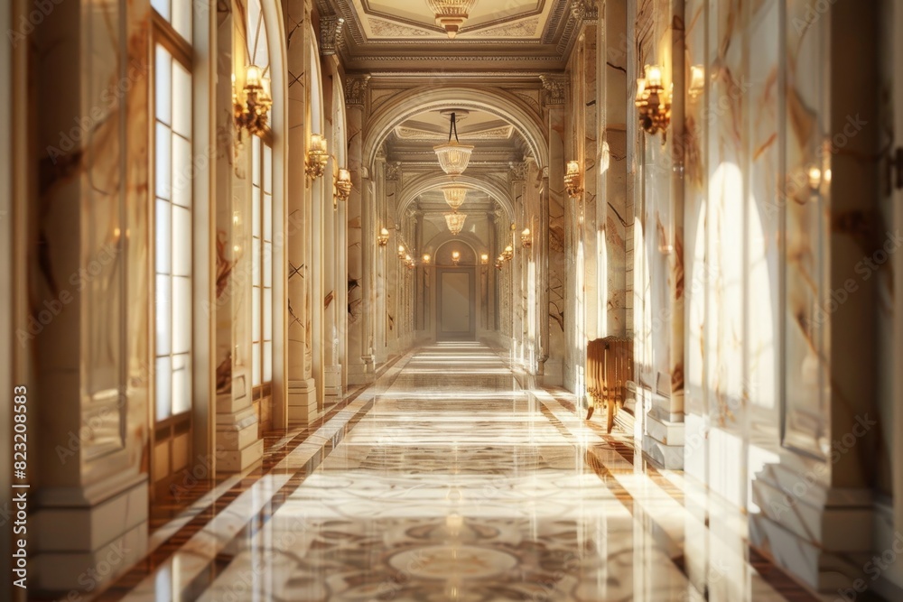 Fototapeta premium Classical Corridor Interior