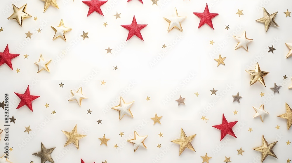 USA flag with star USA flag with star