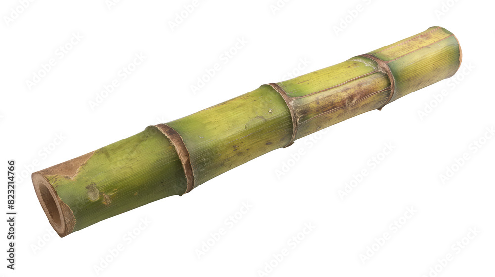 unripe bamboo trunk isolated on transparent white background, clipping path unripe bamboo trunk isolated on transparent white background, clipping path