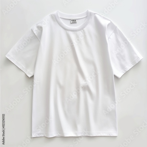 Blank white T-shirt mockup template