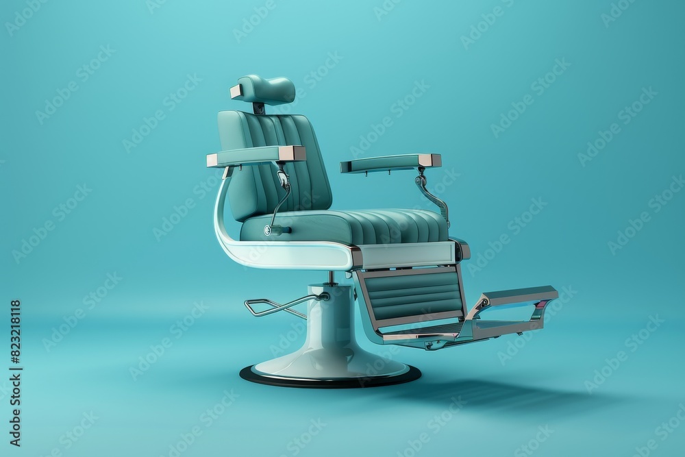 Barber chair on a plain background Barber chair on a plain background