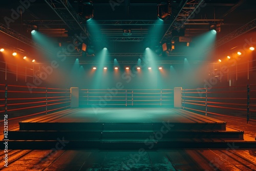Boxing stadium amidst the spotlight of competition