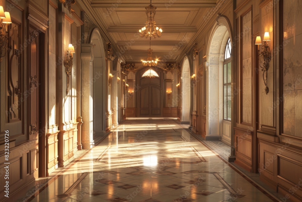 Classical Corridor Interior Classical Corridor Interior
