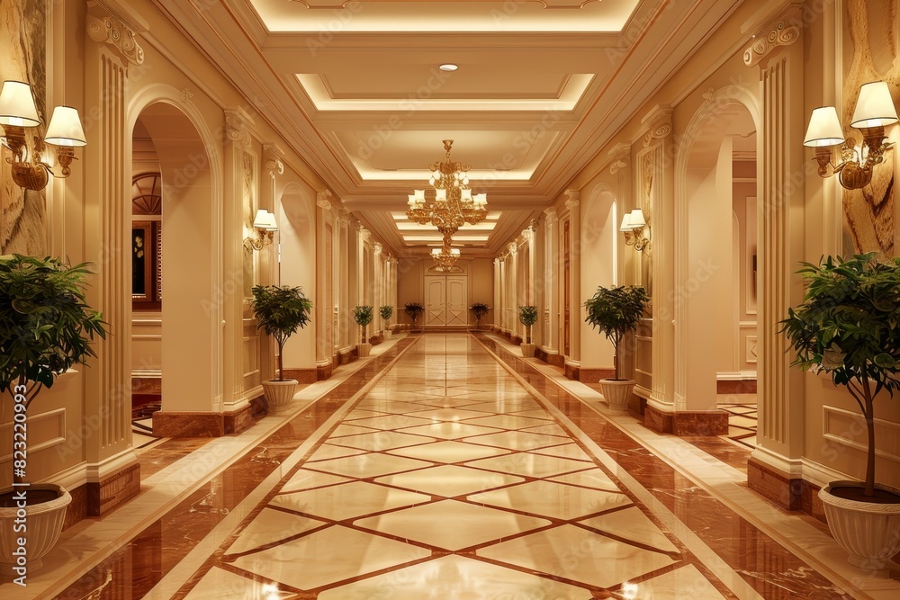 Classical Corridor Interior Classical Corridor Interior